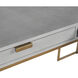 Jiro 63 X 24.25 inch Grey Shagreen Desk